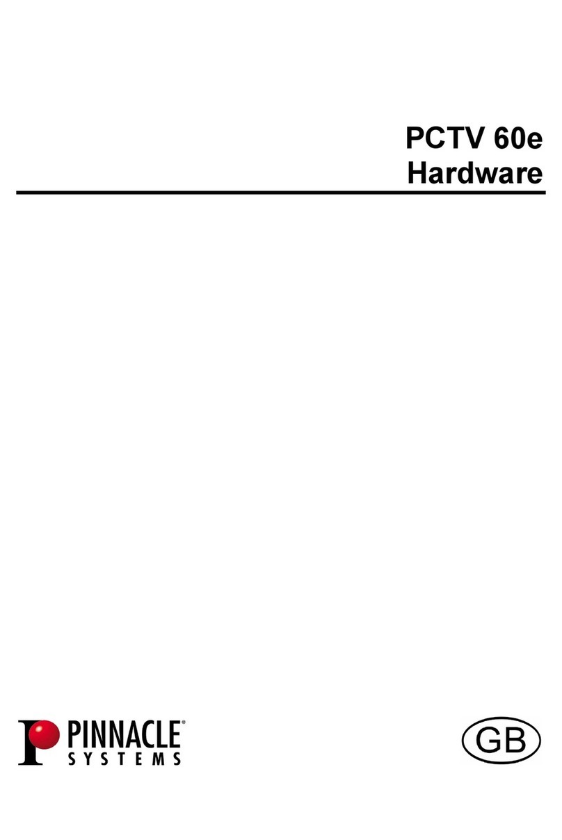 Pinnacle PCTV 60E user manual