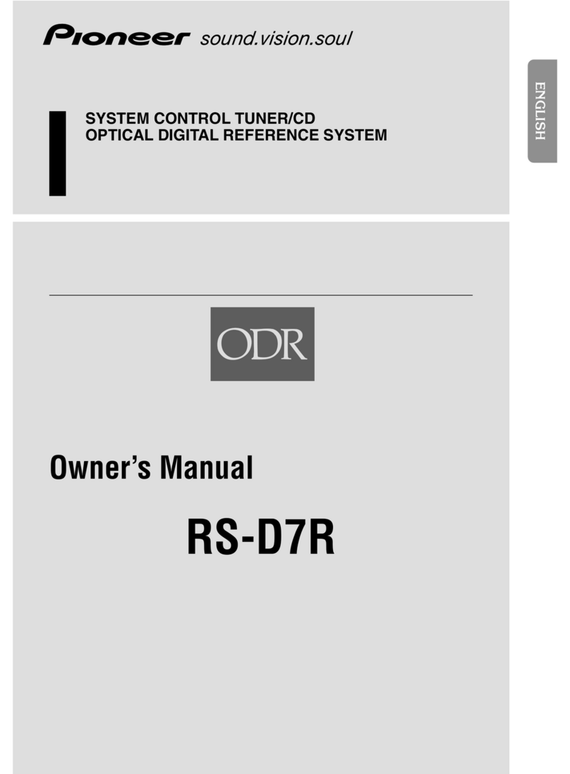 Pioneer RS-D7R User manual