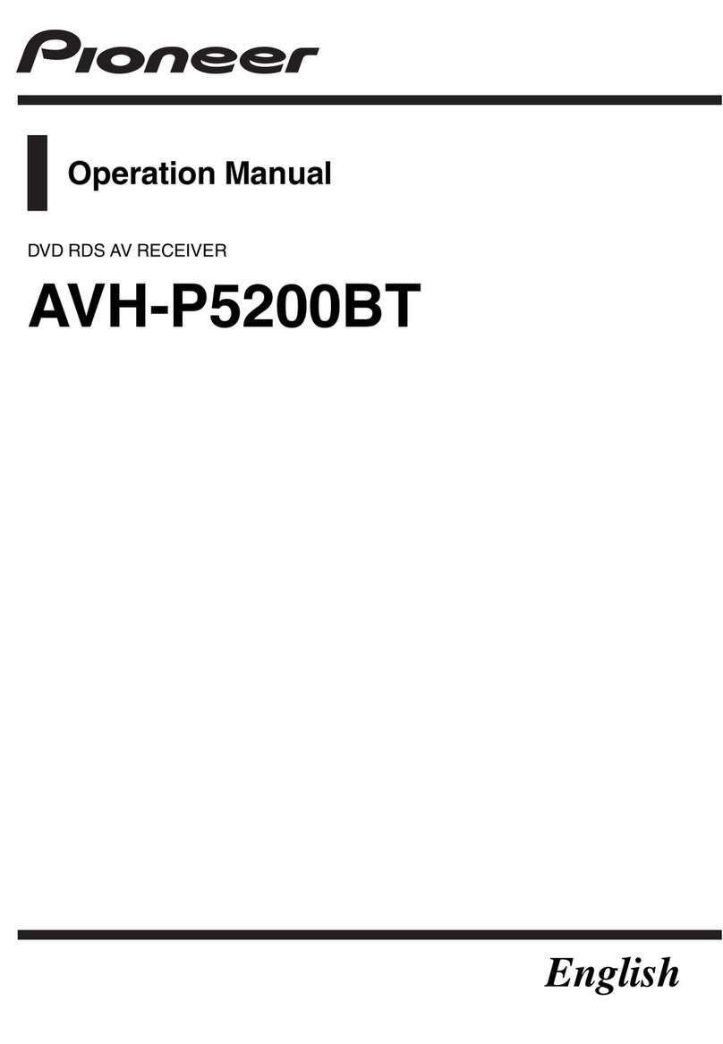 Pioneer Super Tuner IIID AVH-P5200BT User manual