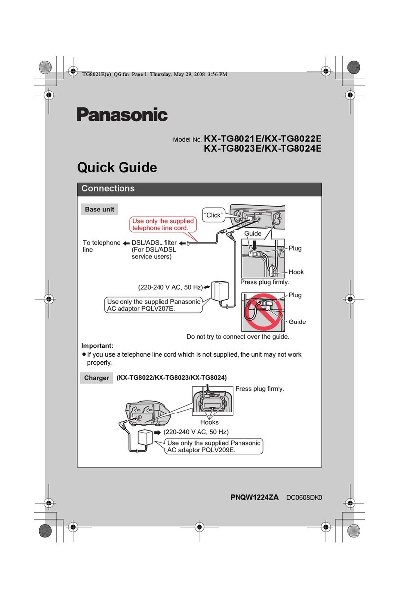 Panasonic KX-TG8021E User manual