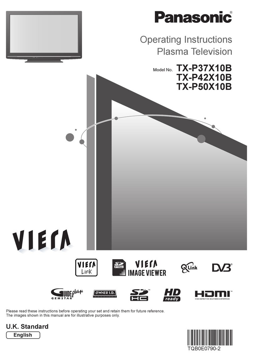 Panasonic VIERA TX-P37X10B User manual