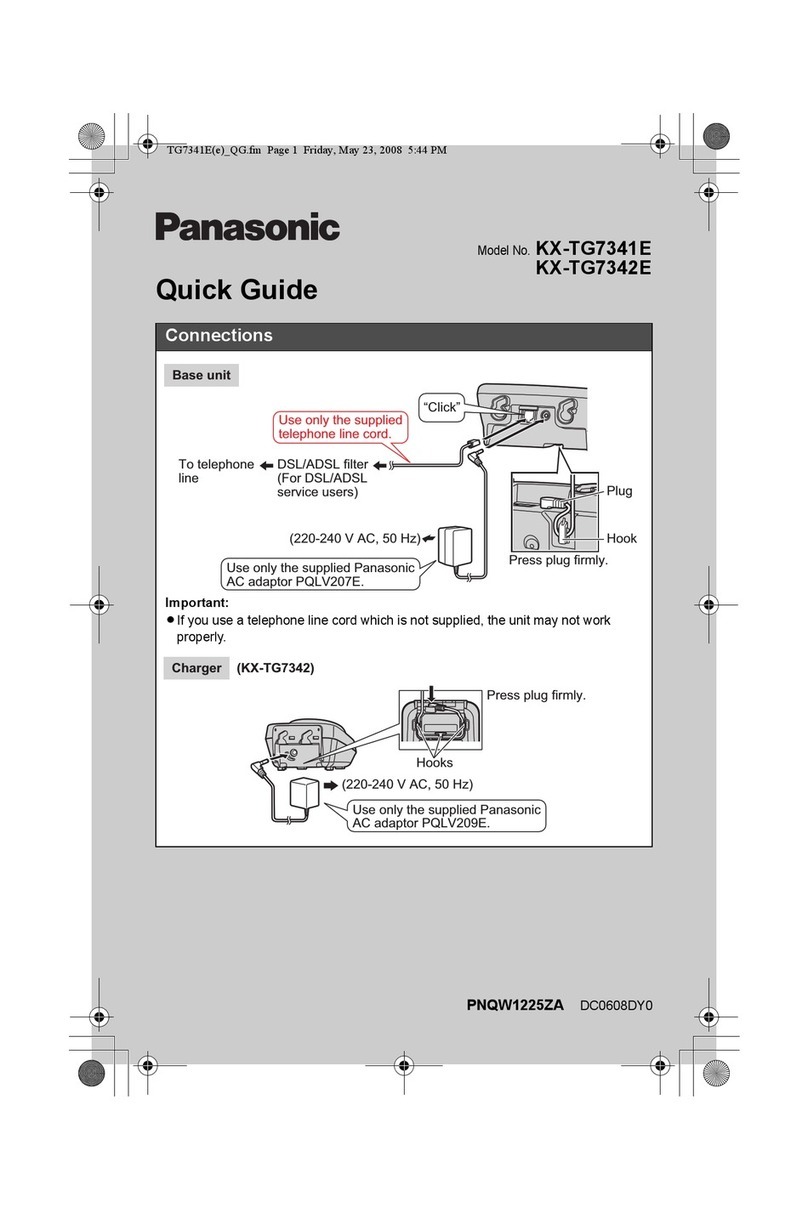 Panasonic KX-TG7341E quick guide