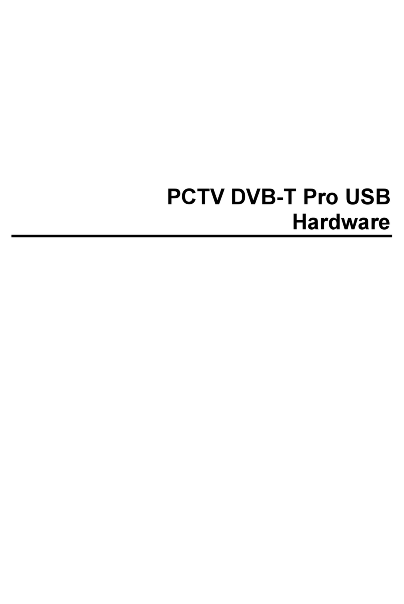 Pinnacle PCTV DUAL DVBT PRO PCI user manual Pinnacle PCTV DUAL DVBT PRO PCI user manual
