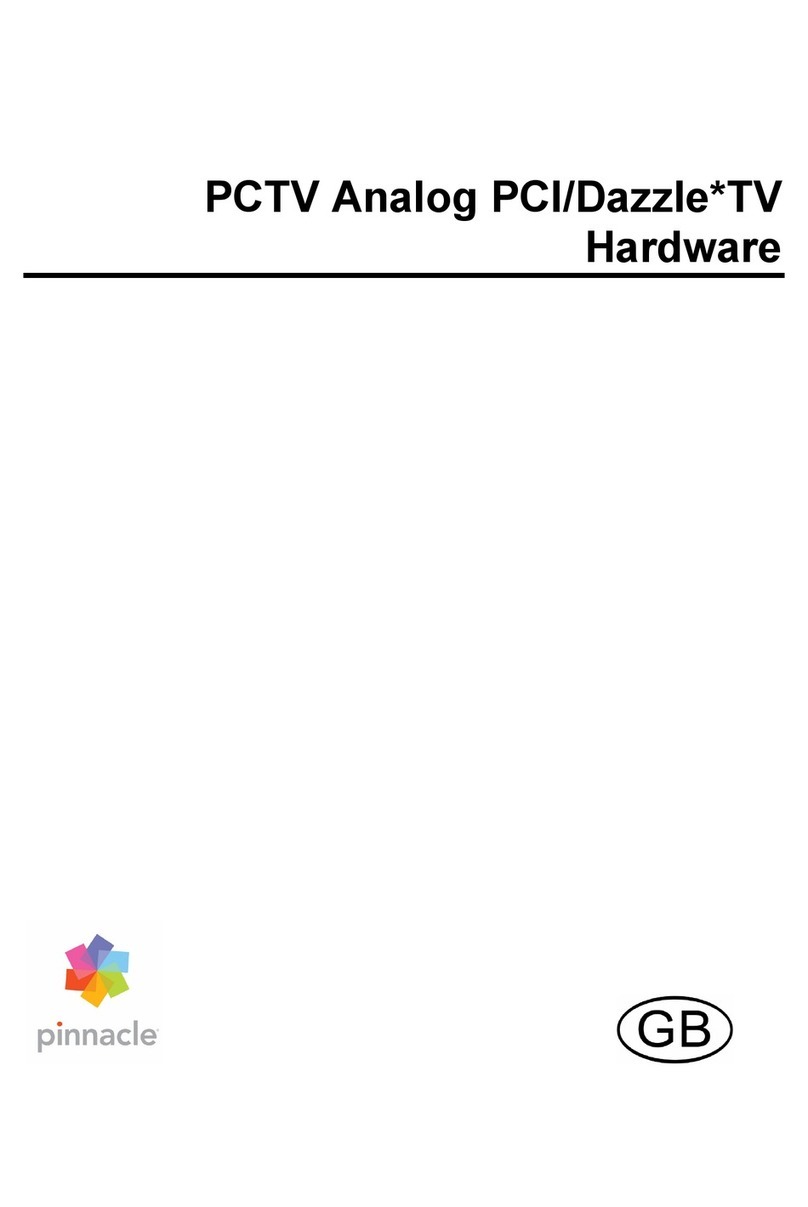 Pinnacle PCTV ANALOG PCI user manual