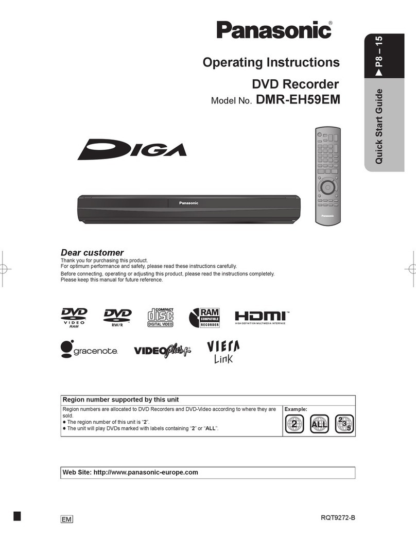 Panasonic Diga DMR-EH59EM User manual