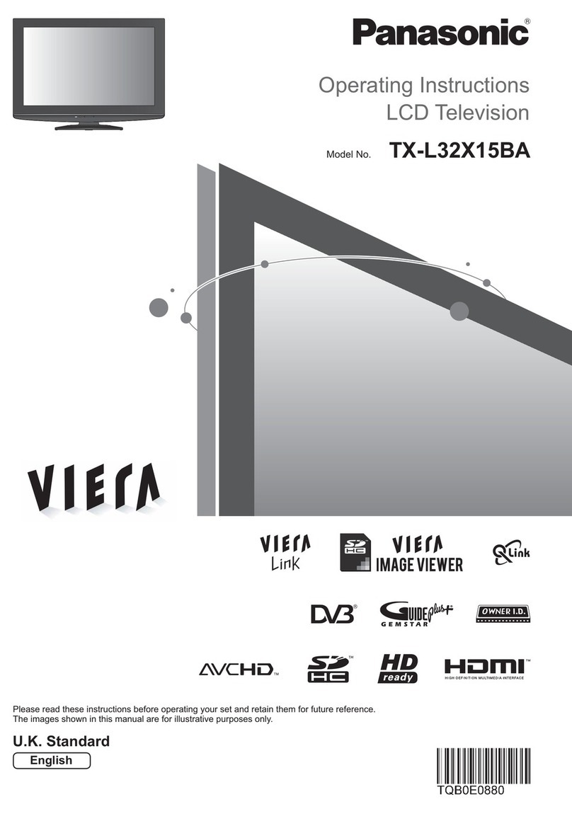 Panasonic Viera TX-L32X15BA User manual