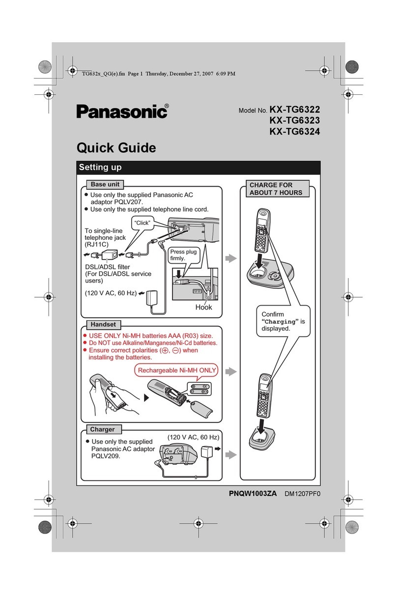 Panasonic KX-TG6322 User manual