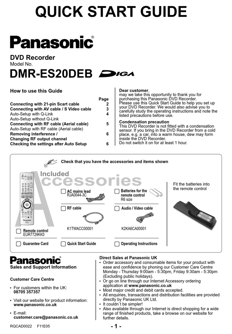 Panasonic Diga DMR-ES20DEB User manual