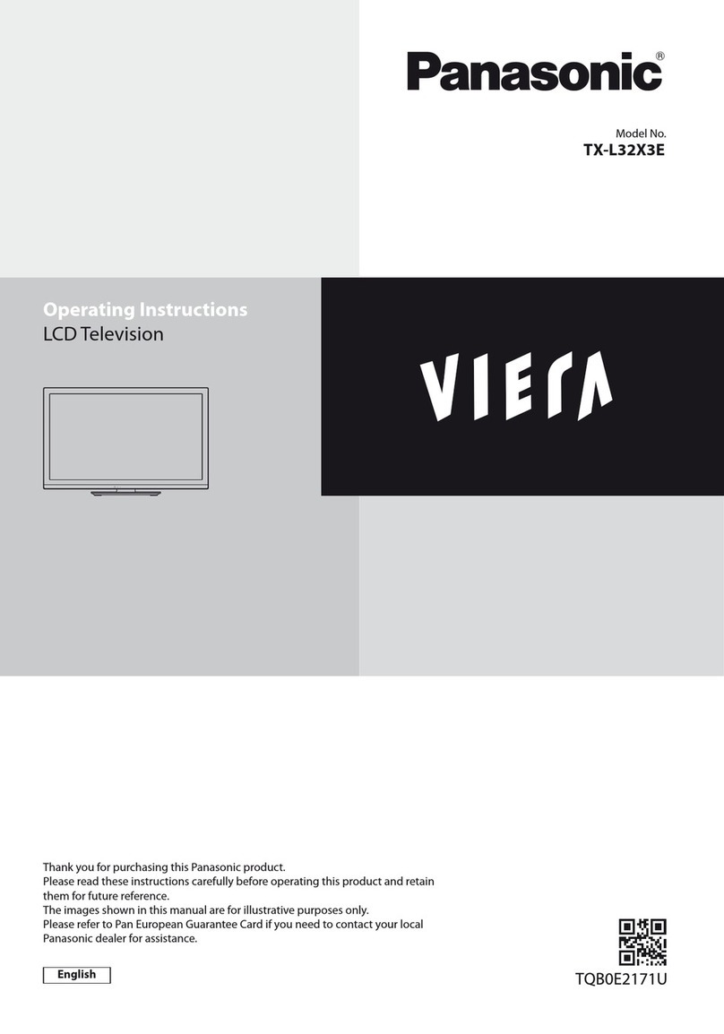 Panasonic Viera TX-L32X3E User manual Panasonic Viera TX-L32X3E User manual