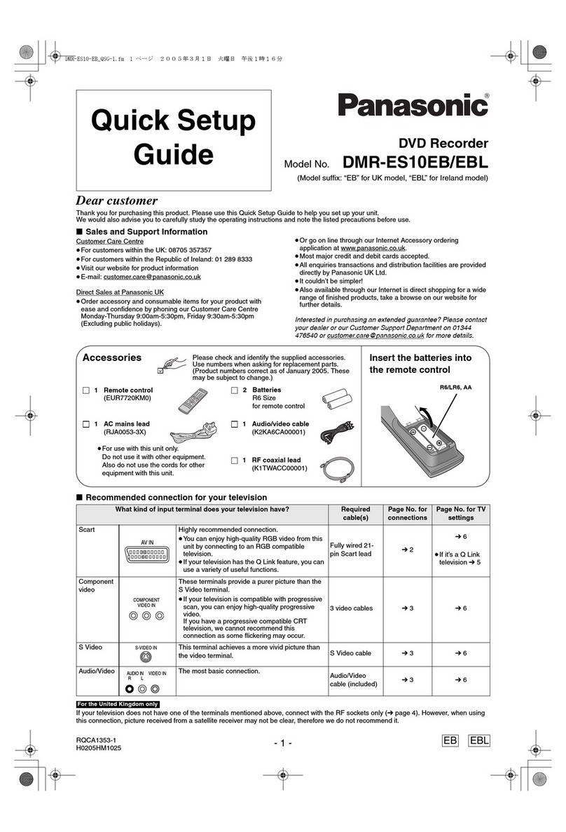 Panasonic Diga DMR-ES10EB User manual