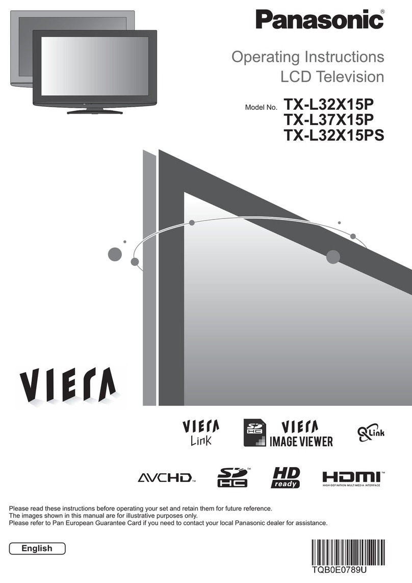 Panasonic Viera TX-L32X15P User manual