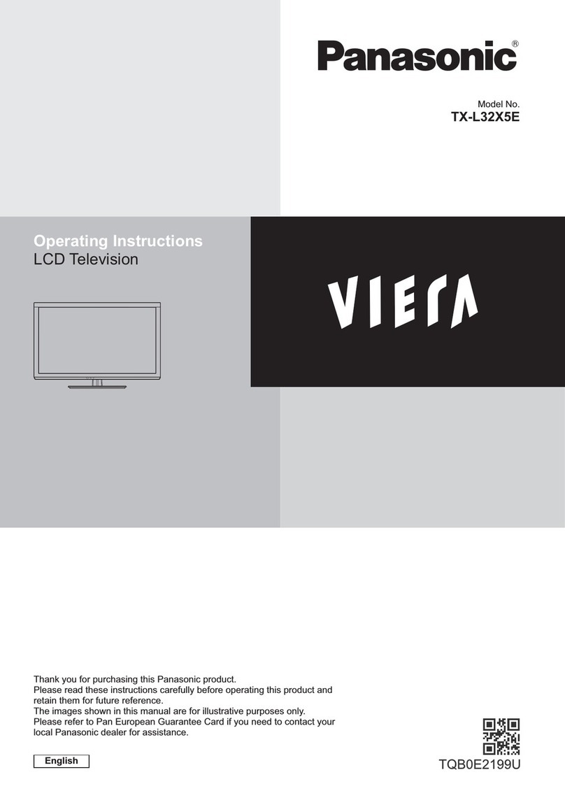 Panasonic Viera TX-L32X5E operating instructions Panasonic Viera TX-L32X5E operating instructions
