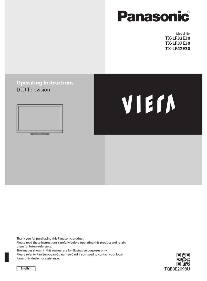 Panasonic Viera TX-LF37E30 User manual