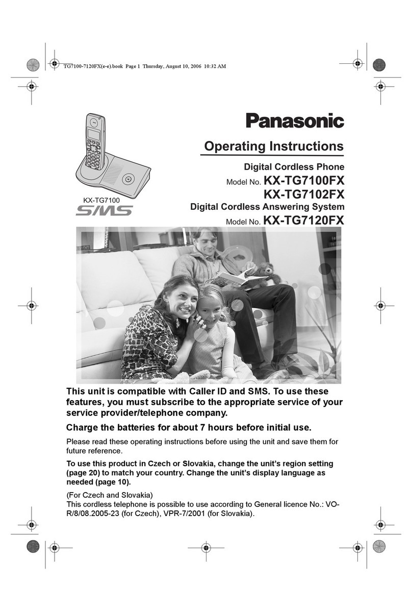 Panasonic KX-TG7100FX operating instructions