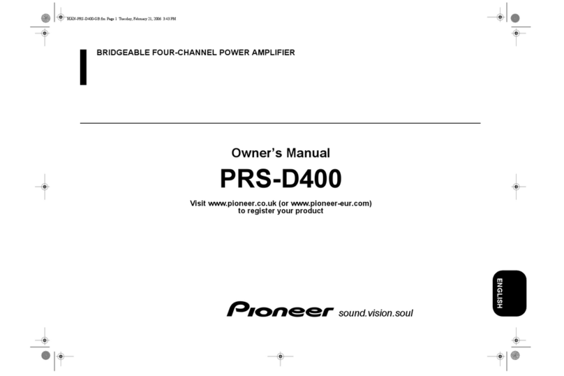 Pioneer PRS-D400 User manual