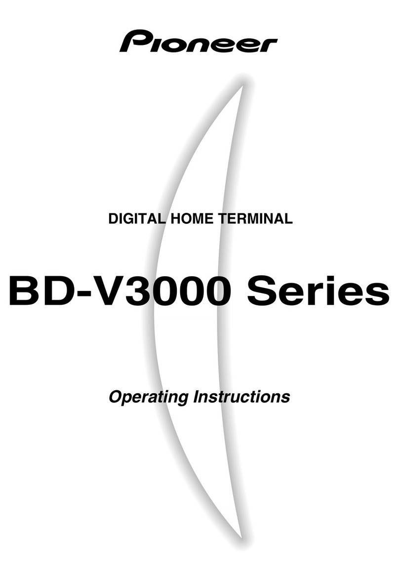 Pioneer BD-V3000 Series User manual