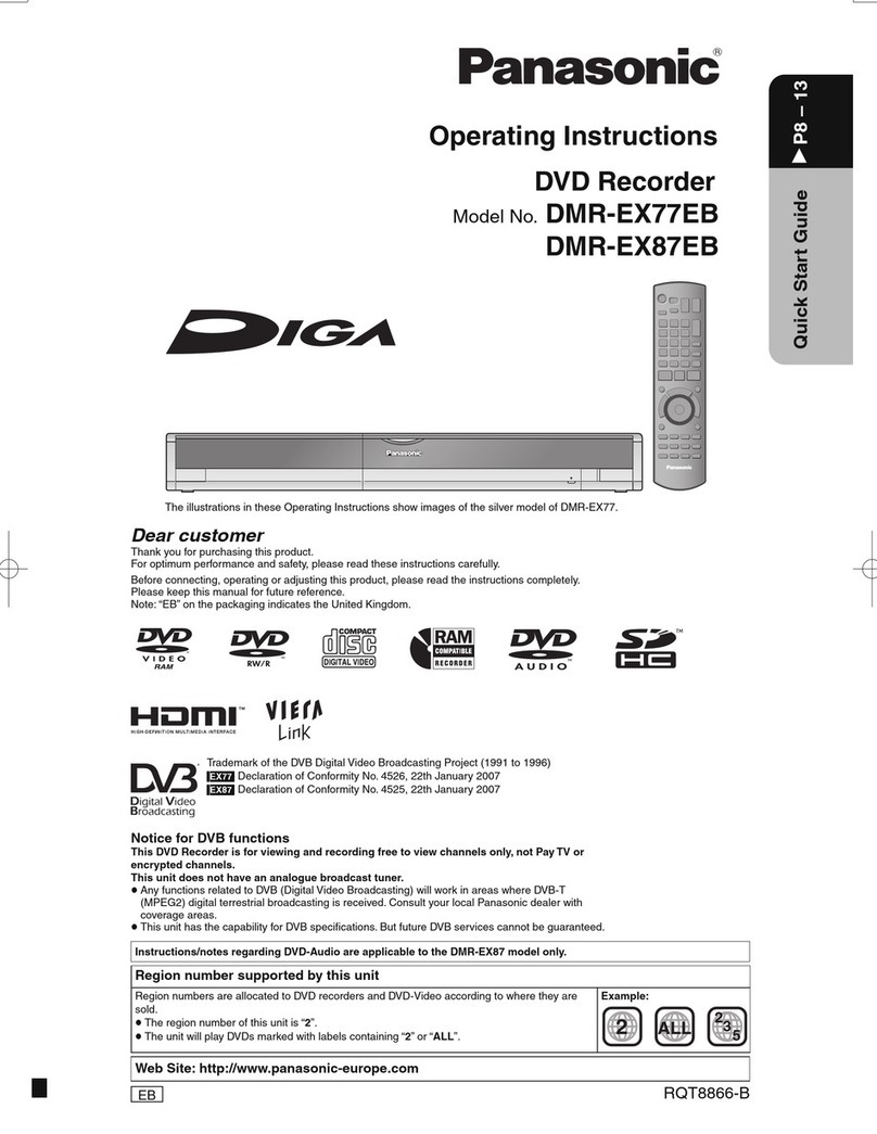 Panasonic DMR-EX77B User manual