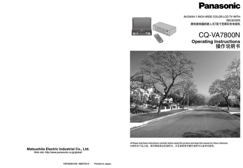 Panasonic CQ-VA7800N operating instructions