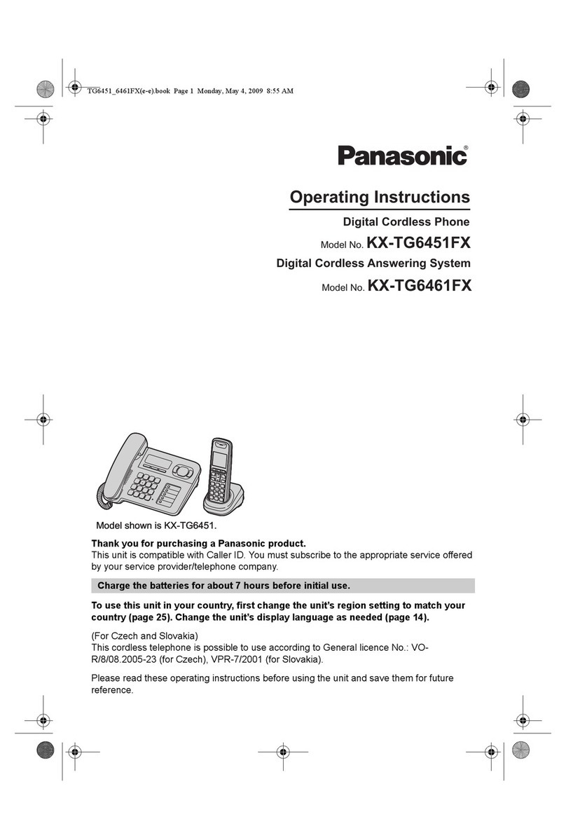 Panasonic KX-TG6451FX User manual