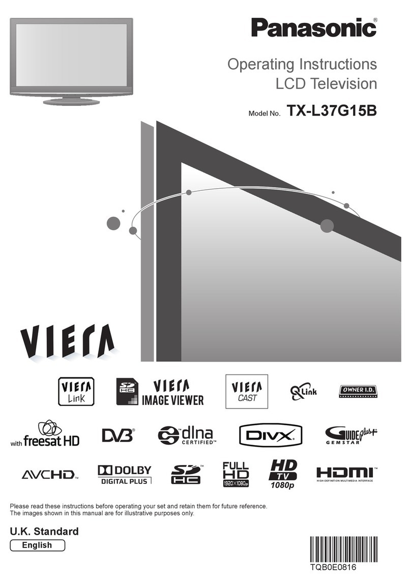 Panasonic VIERA TX-L37G15B User manual