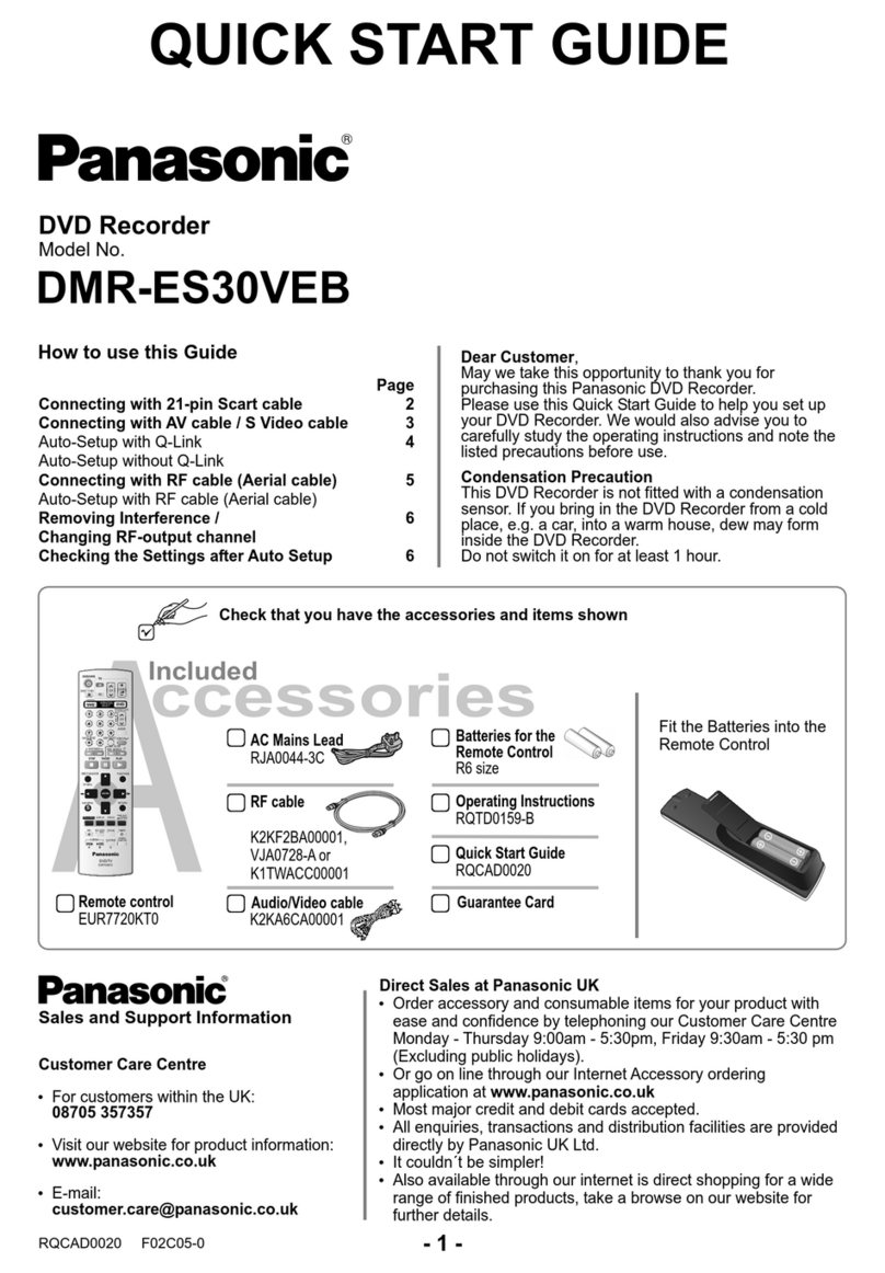 Panasonic DMR-ES30VEB User manual