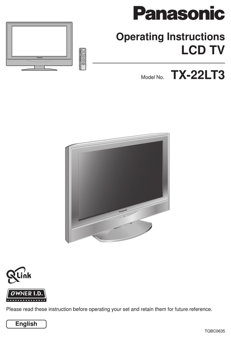 Panasonic TX-22LT3 operating instructions