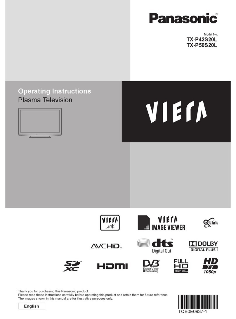 Panasonic Viera TX-P42S20L User manual