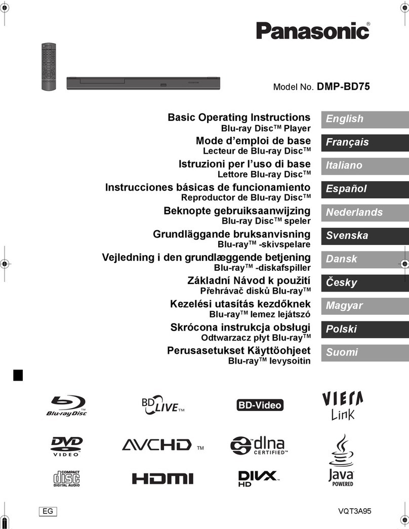 Panasonic DMP-BD75 Technical specifications