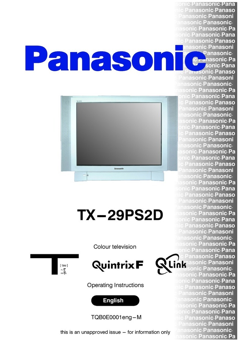 Panasonic QuintrixF TX-29PS2D User manual Panasonic QuintrixF TX-29PS2D User manual