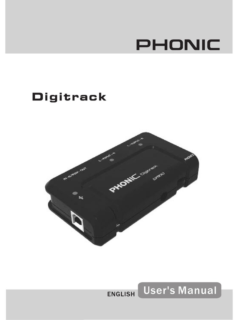 Phonic DIGITRACK user manual