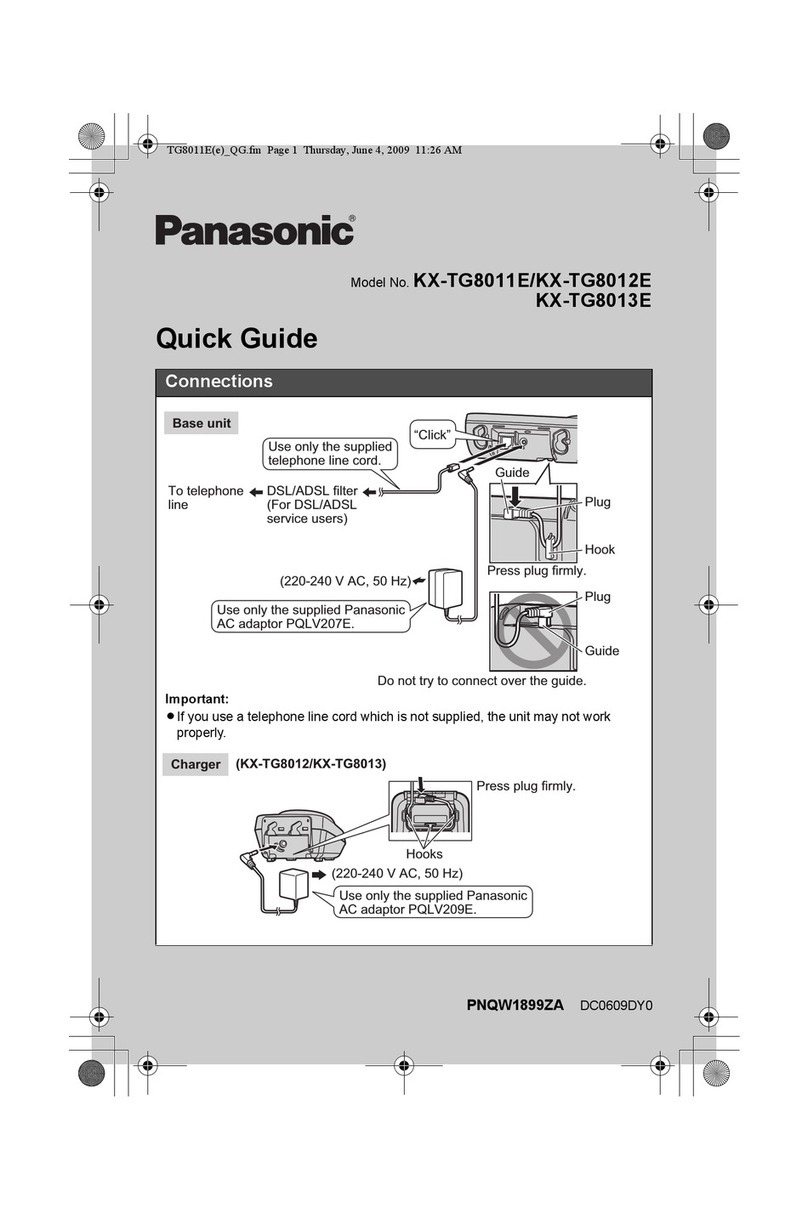 Panasonic KX-TG8011E User manual