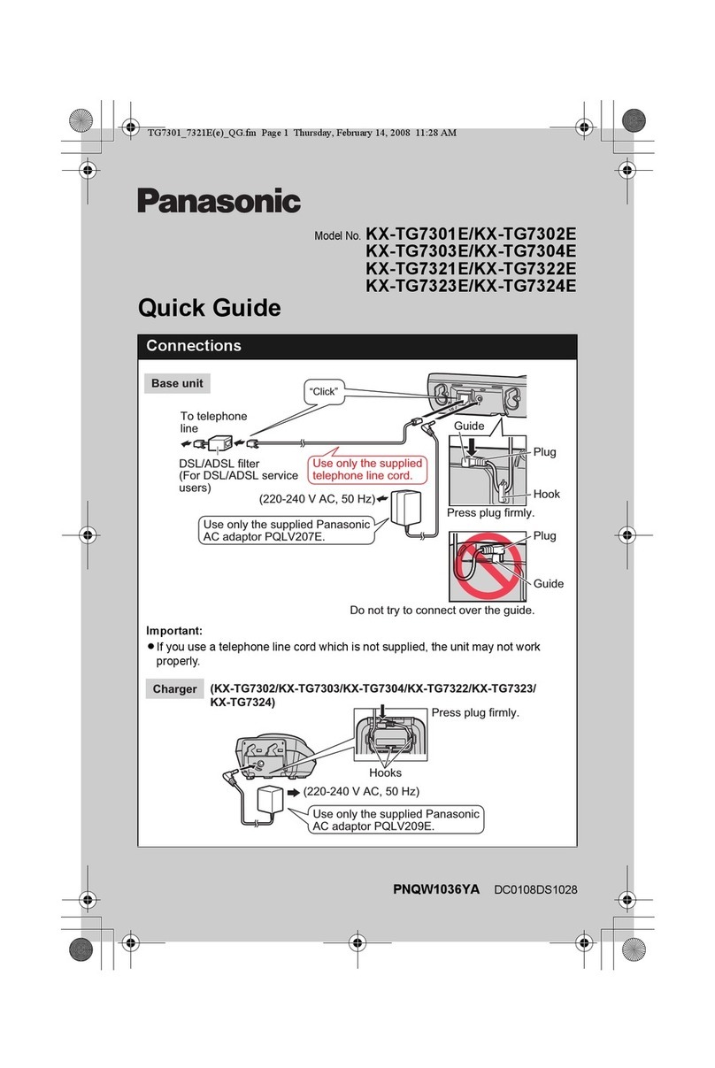 Panasonic KX-TG7301E User manual