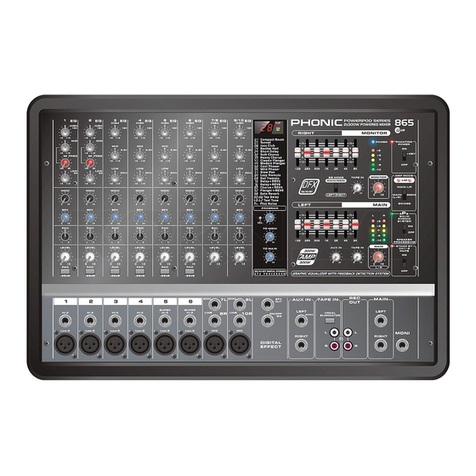 Phonic POWERPOD 885 PLUS user manual