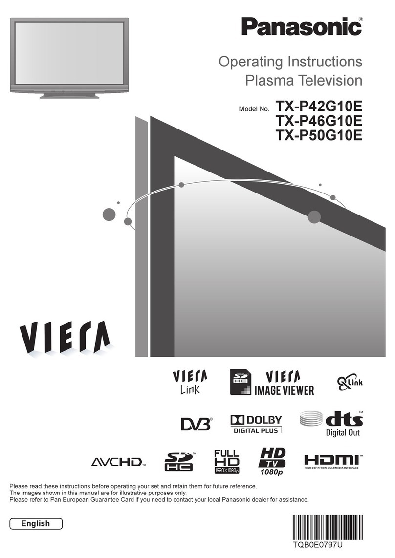 Panasonic Viera TX-P42G10E User manual Panasonic Viera TX-P42G10E User manual