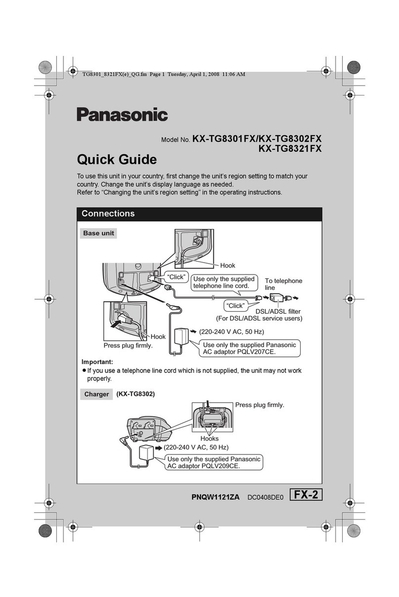 Panasonic KX-TG8301FX User manual
