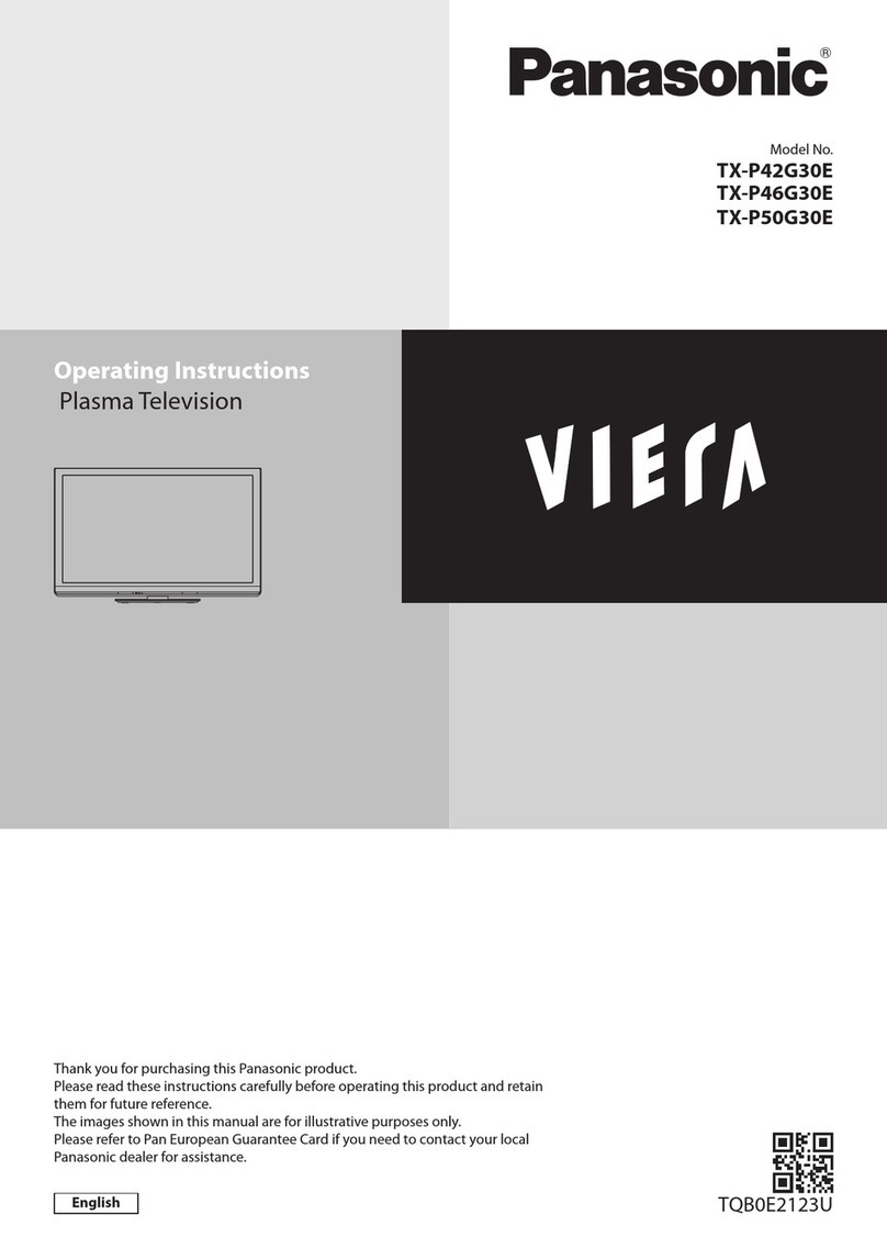 Panasonic TX-P42G30E User manual