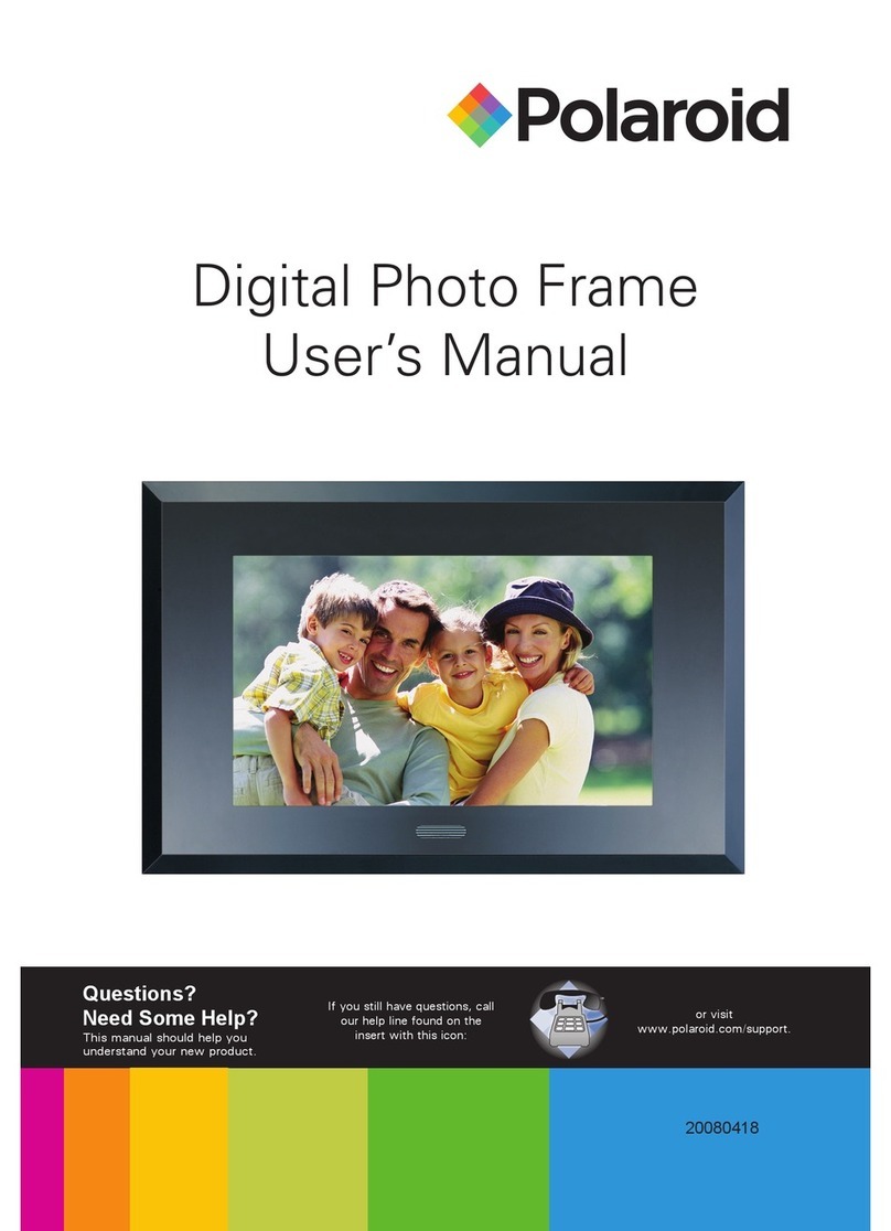 Polaroid Digital Photo frame user manual