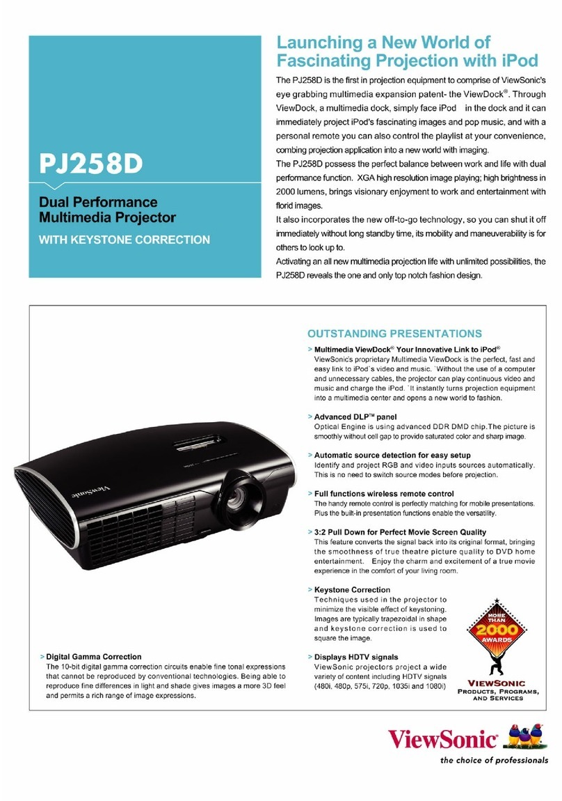 ViewSonic ViewDock PJ258D Specifications