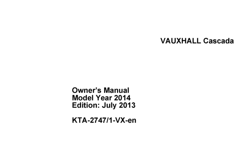 Vauxhall Cascada 2014 owner's manual