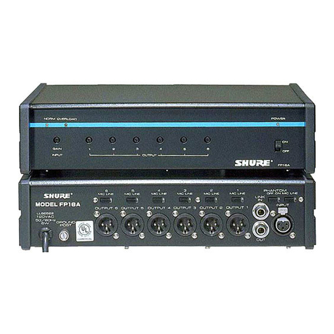 Shure FP16A User manual
