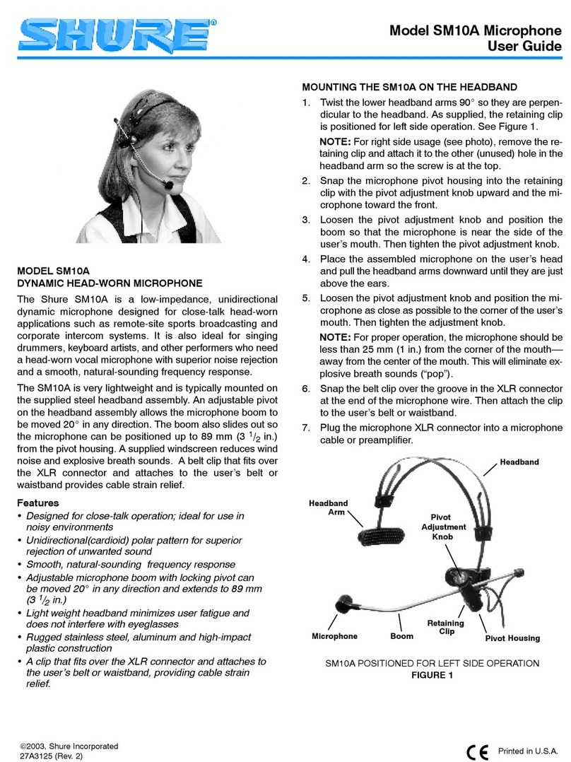 Shure SM10A user guide