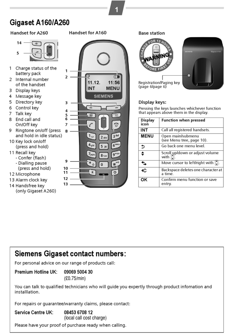 Gigaset A160 User manual