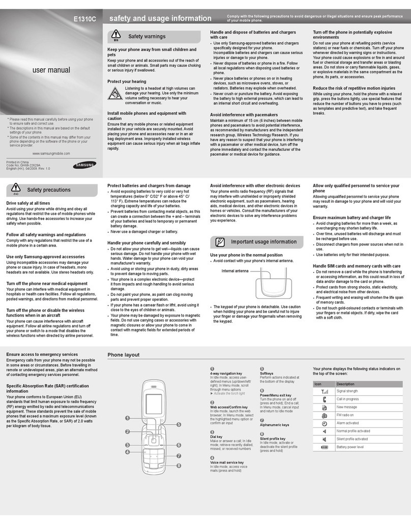 Samsung E1310C user manual