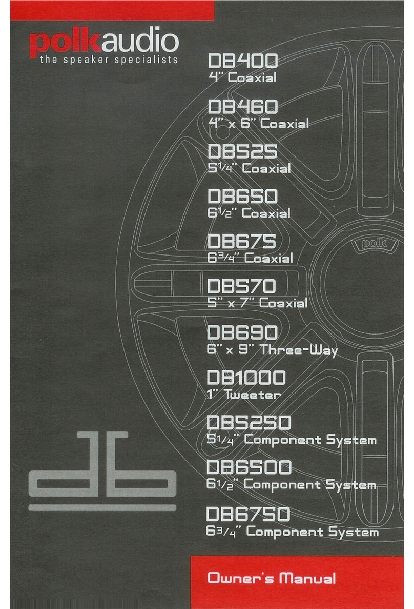Polk Audio DB6750 owner's manual