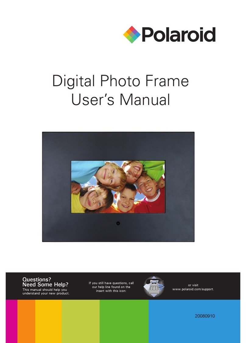 Polaroid Digital Photo frame User manual Polaroid Digital Photo frame User manual