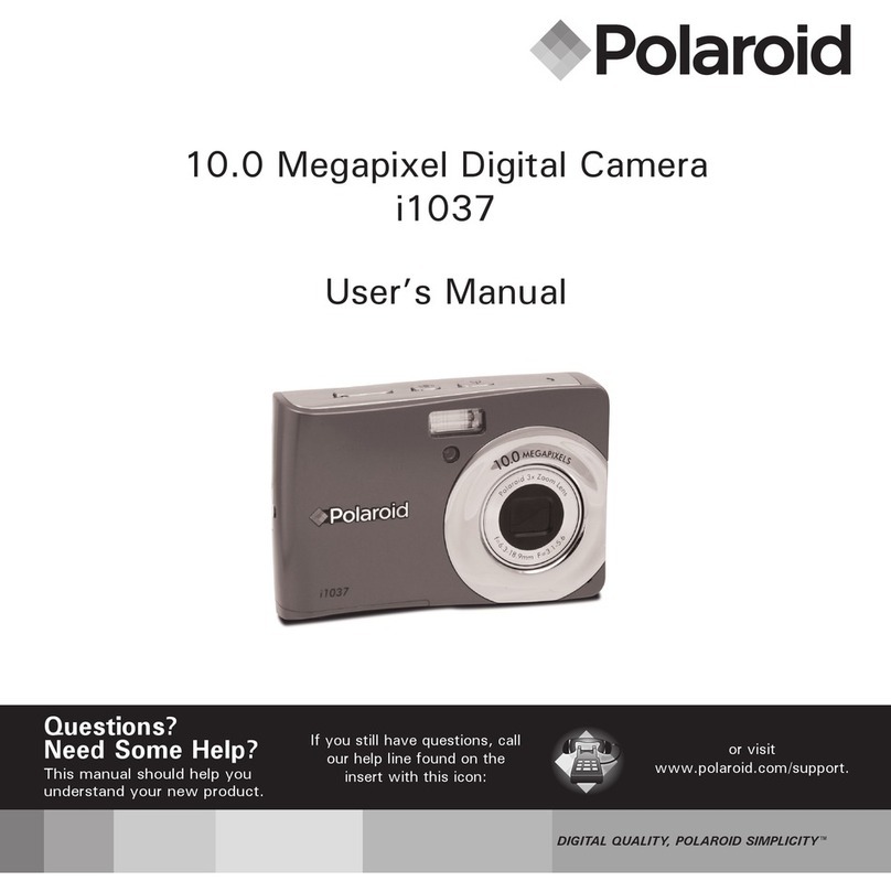 Polaroid I1037 - Digital Camera - Compact User manual