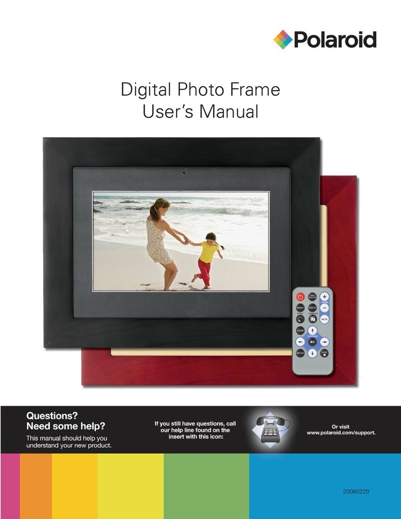 Polaroid Digital Photo frame User manual