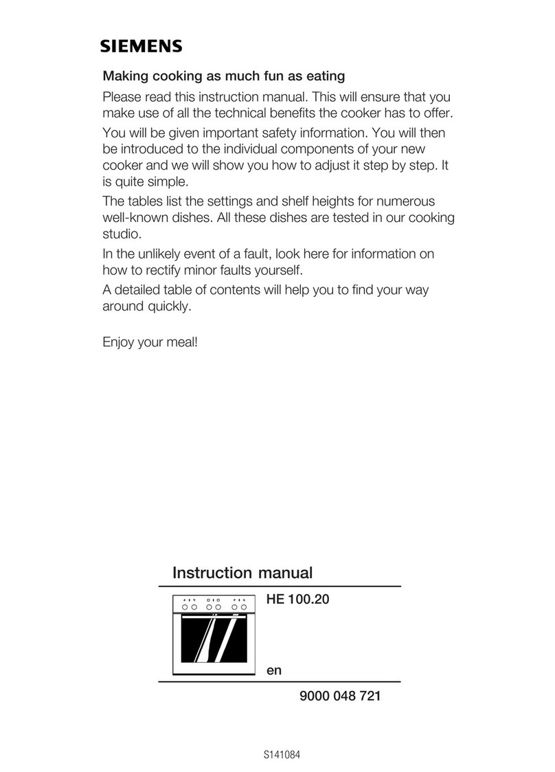 Siemens HE 100.20 instruction manual