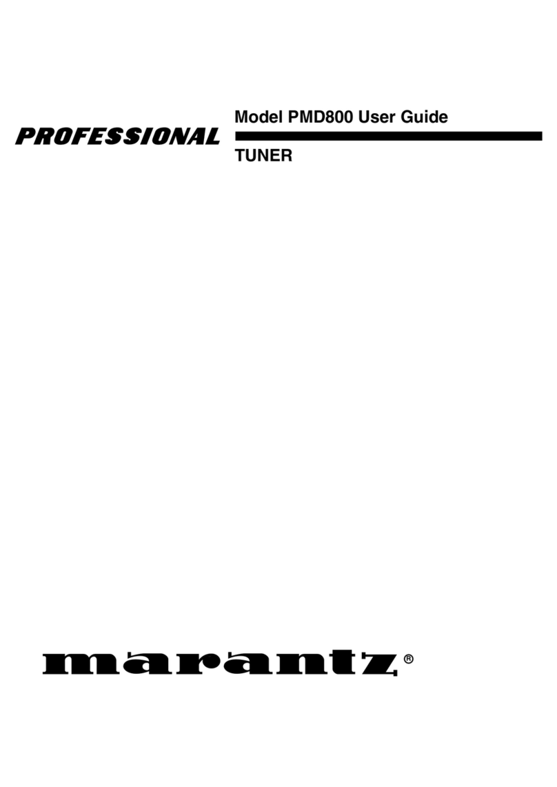 Marantz PMD800 Professional User manual