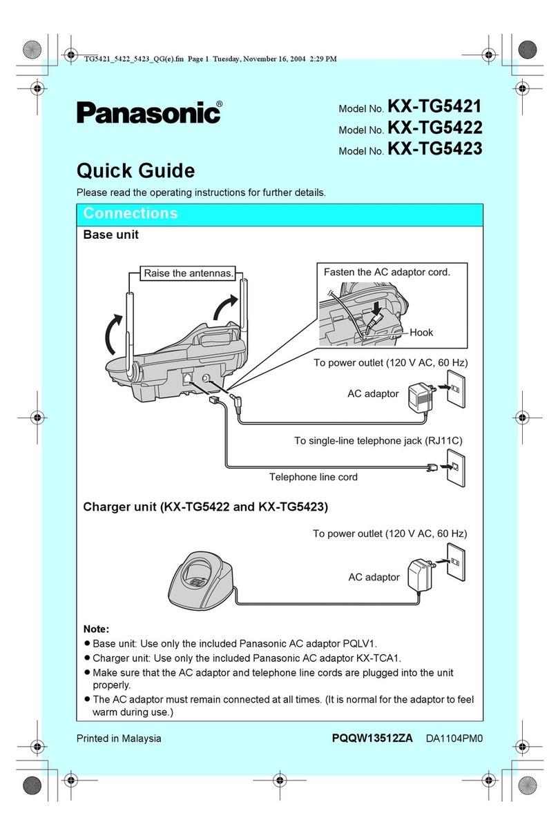 Panasonic KX-TG5421 User manual